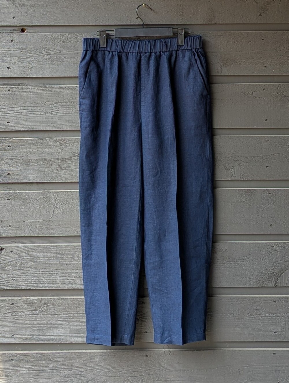 Quince 100% European Linen Pants Deep Navy Blue Size Small - Picture 1 of 8